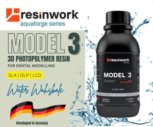 Resinwork Model 3 Aquaforge (grey) - IPA & Water washable 3D photopolymer resin (1 kg)